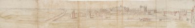 Hampton Court Palace von Norden, ca. 1550-1560 von Anthonis van den Wyngaerde
