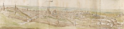 Panoramablick auf Leuven von Nordwesten, ca. 1550-1570 von Anthonis van den Wyngaerde