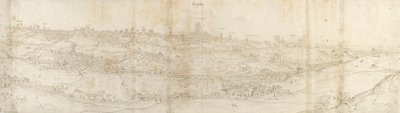 Panoramablick auf Segovia von Osten, ca. 1550-1560 von Anthonis van den Wyngaerde