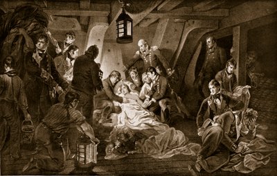 Der Tod von Nelson, 1805, Illustration aus 