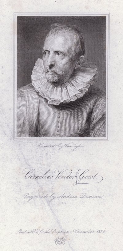 Cornelis van der Geest, flämischer Gewürzhändler und Kunstsammler von Anthony van (after) Dyck