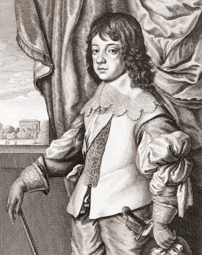 König Karl II. von England als Kind von Anthony van (after) Dyck