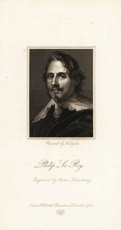 Porträt von Baron Philippe Le Roy, flämischer Diplomat von Anthony van (after) Dyck