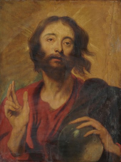 Christus als Erlöser der Welt von Anthony van Dyck (after)