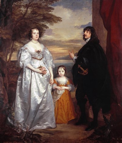 Gruppenporträt von James Stanley, Lord Strange (1607-1651), Charlotte de La Trémoille (1599-1664) und Lady Henrietta Maria Stanley (1630-1685) von Anthony van Dyck