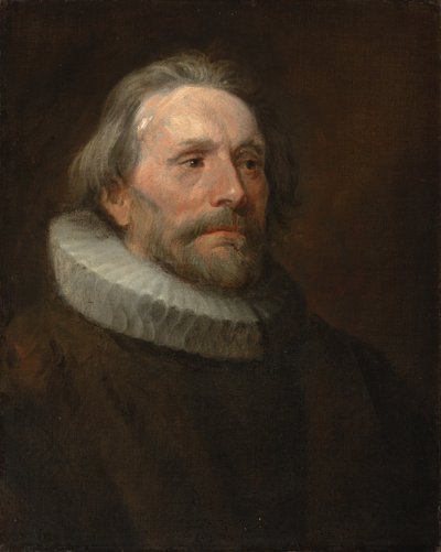 Kopfstudie eines Mannes in einer Halskrause von Anthony van Dyck