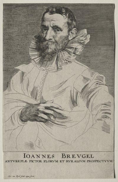 Porträt von Jan Brueghel von Anthony van Dyck