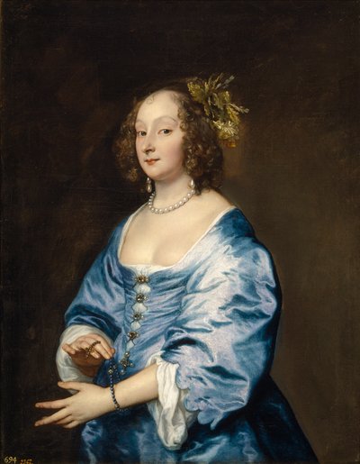 Porträt von Mary Ruthven, Lady van Dyck (um 1639) von Anthony van Dyck