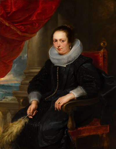 Porträt einer Frau, möglicherweise Clara Fourment von Anthony van Dyck