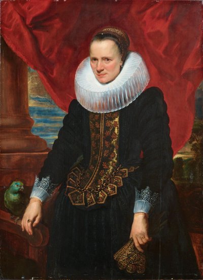 Porträt einer Frau mit großem Kragen von Anthony van Dyck