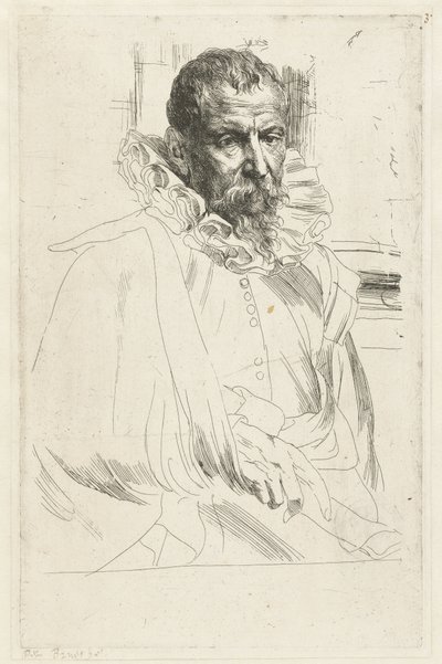Porträt von Pieter Brueghel dem Jüngeren von Anthony van Dyck