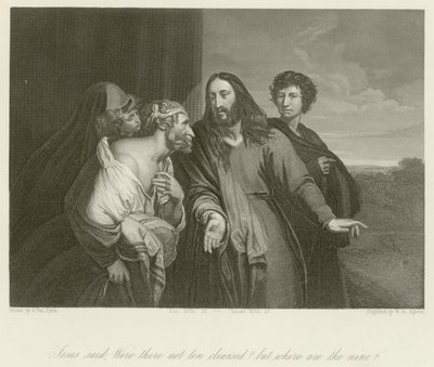 Wurden nicht zehn gereinigt von Anthony van Dyck