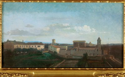 Die Kirche La Trinité des Monts, Rom von Antoine Auguste Ernest Herbert or Hebert