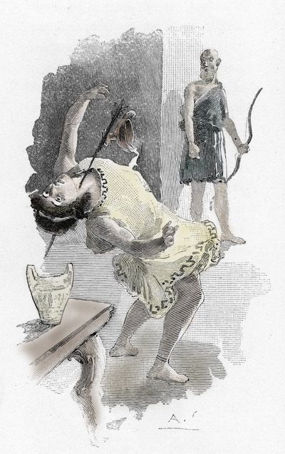 Odyssee von Homer: Die Tötung der Freier von Antoine Calbet