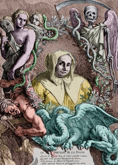 Porträt von Catherine Deshayes von Antoine Coypel