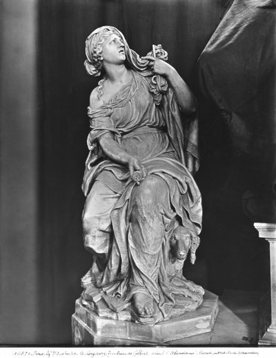 Grab von Jean-Baptiste Colbert de Torcy 1619-83, Detail von Treue, ca. 1685-1687 (Detail) von Antoine Coysevox
