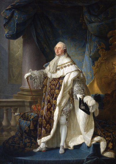 Ludwig XVI., König von Frankreich und Navarra, in seinem großen königlichen Kostüm 1779 von Antoine-François Callet