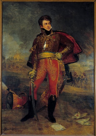 Porträt von General Graf Francois Fournier Sarloveze (1773-1827) Gemälde von Antoine Jean Gros (1771-1835) von Antoine Jean Gros
