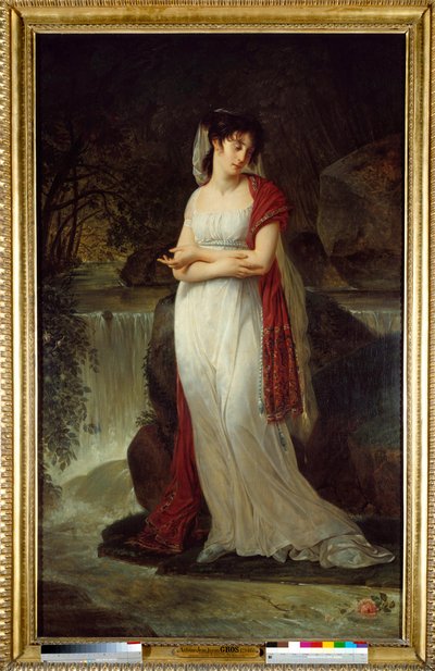 Posthumes Porträt von Christine Boyer (1776-1800), erste Frau von Lucien Bonaparte. Gemälde von Antoine Jean Gros (1771-1835) von Antoine Jean Gros