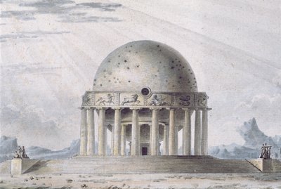 Entwurf für ein Haus für einen Kosmopoliten, 1783 (Detail) von Antoine Laurent Thomas Vaudoyer