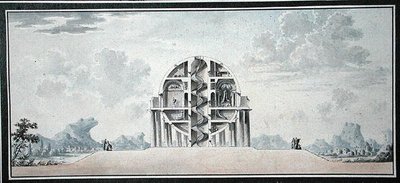 Entwurf für ein Haus für einen Kosmopoliten, 1783 (Detail) von Antoine Laurent Thomas Vaudoyer