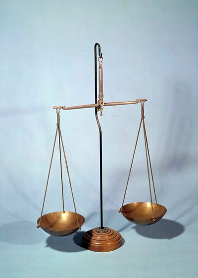 Messinstrument: Waage von Antoine Louis Lavoisier (1746-1794), französischer Chemiker von Antoine Laurent de Lavoisier