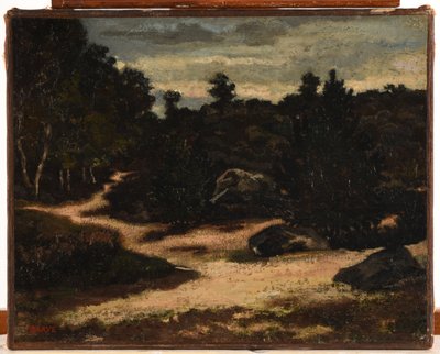 Chemin sableux en forêt de Fontainebleau von Antoine Louis Barye