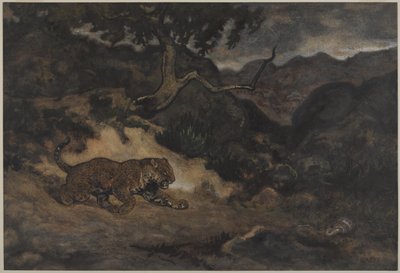 Jaguar entdeckt eine Schlange, ca. 1840 von Antoine Louis Barye