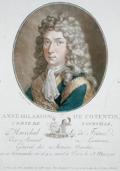 Anne-Hilarion de Cotentin (1642-1701) Comte de Tourville von Antoine Louis Francois Sergent Marceau