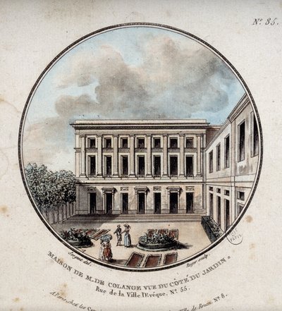 Haus von M. de Colange, Ansicht vom Garten (rue Ville-l