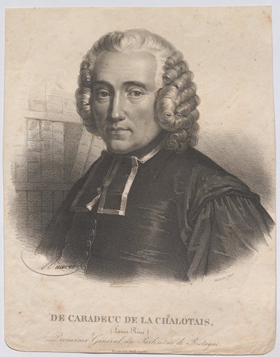 DE CARADEUC DE LA CHALOTAIS, (Louis-René); Generalstaatsanwalt am Parlament der Bretagne. Geboren 1701, gestorben 1785 von Antoine Maurin