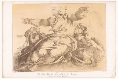 Die Erschaffung der Erde aus dem Chaos durch Gott von Antoine Maurin