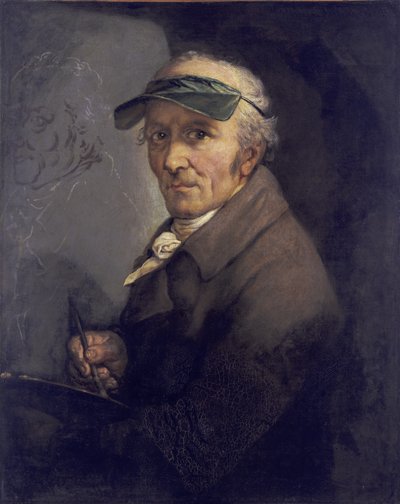 Selbstbildnis mit Augenschirm von Anton Graff