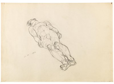 Anton Kolig Liegender männlicher Akt 1933 von Anton Kolig