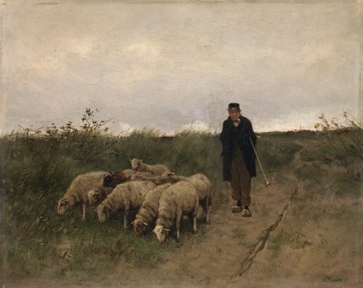 Hirte und Schafe von Anton Mauve