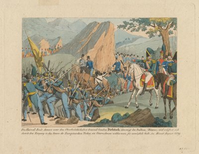 Die Armee von Graf Ivan Ivanovich Diebitsch überquert die Balkans von Anton Paul Eisen