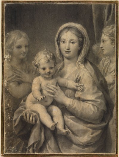 Madonna mit dem Kind und zwei Engel von Anton Raphael Mengs