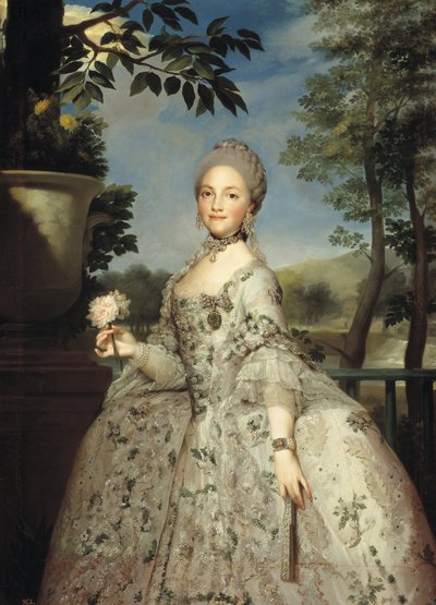 Porträt von Maria Luisa von Parma als Prinzessin von Asturien, ca. 1764-1765 von Anton Raphael Mengs