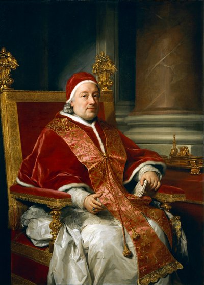 Porträt von Papst Clemens XIII. Rezzonico von Anton Raphael Mengs