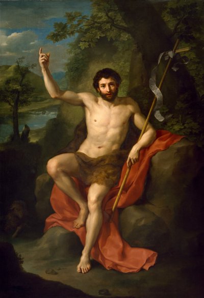 Johannes der Täufer predigt in der Wüste von Anton Raphael Mengs