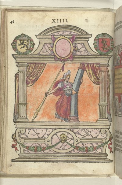 Szene mit Personifikation der Stärke (Fortitudo), 1578 von Antoni van Leest
