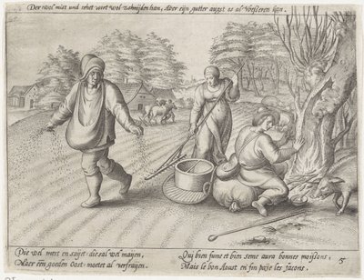 Aussaat auf dem Feld von Antonie Wierix (II) (possibly)