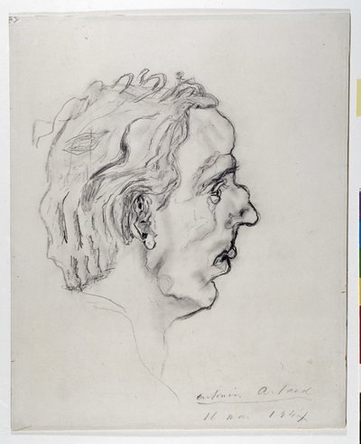 Porträt des Dichters Jacques Prevel (1915-1951) im Profil - 11. Mai von Antonin Artaud