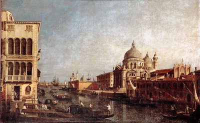 Ansicht der Kirche Salute in Venedig. Gemälde aus der Werkstatt von Giovanni Antonio Canal, genannt il Canaletto, 1740-1750 von Antonio (studio of) Canaletto