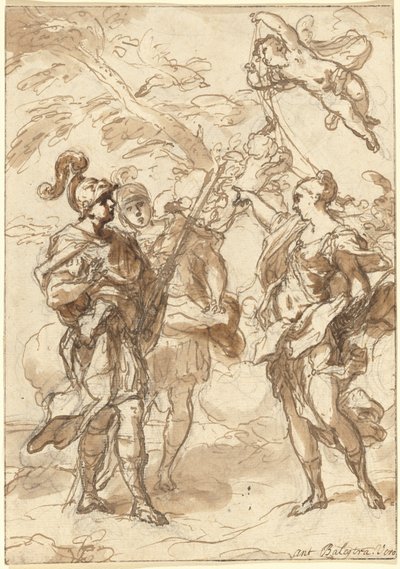 Venus als Jägerin erscheint Aeneas und Achates von Antonio Balestra
