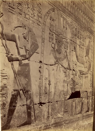 Relief der Reinigung von Seti I, Abydos von Antonio Beato