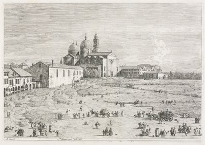 Ansichten: Kirche der Heiligen Justina in Prà della Valle, Padua, 1735-1746 von Giovanni Antonio Canal