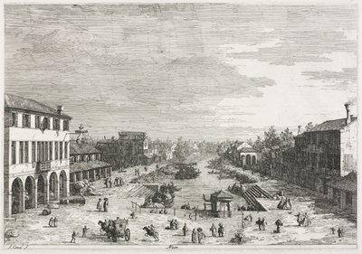 Ansichten: Ansichten von Mestre, einer Stadt in der Provinz Venedig von Antonio Canaletto