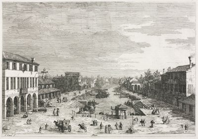 Ansichten: Ansichten von Mestre, einer Stadt in der Provinz Venedig, 1735-1746 von Giovanni Antonio Canal