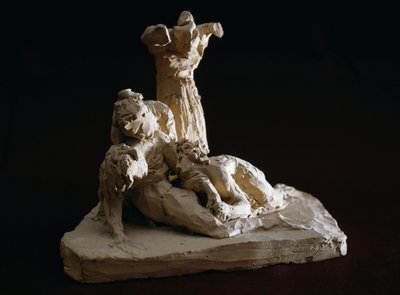 Beweinung Christi, Terrakotta-Skizze von Antonio Canova (1757-1822), Possagno, Venetien, Italien von Antonio Canova
